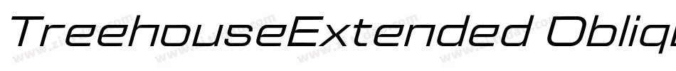 TreehouseExtended Oblique字体转换